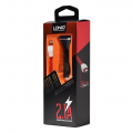 Auto punjac LDNIO DL-219 dual USB 2.1A + iPhone 6 kabel crni