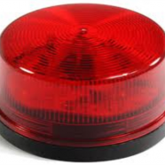 Strob lampa za alarm, LED, crvena, 12V .