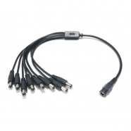 DC kabel adapter 1 na 8 DC konektora