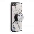 Popsocket Marble case iPhone 7/8 belo-plava