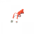 Kucni punjac LDNIO A2204 dual USB 2.4A + iPhone Lightning kabel zlatni